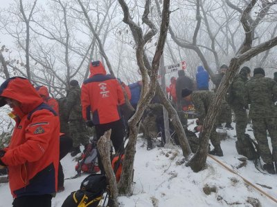 전북 진안 운장산 실종자 수색