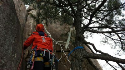 대둔산 낙석제거 및 청소등반